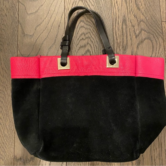 Furla black and hot pink bag - Picture 2 of 5